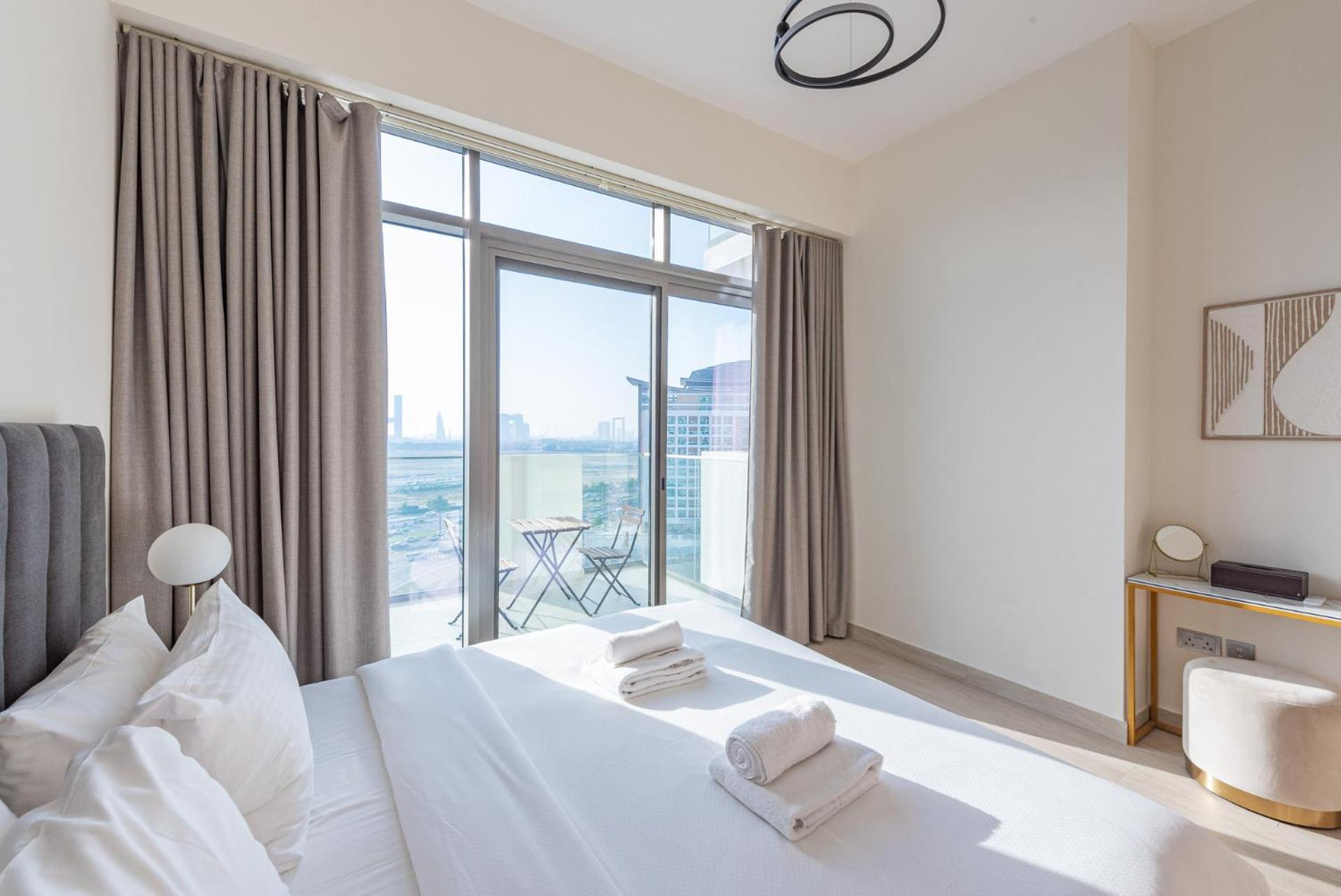 Appartement Cozy & Convenient 1Br Haven In Al Jaddaf à Dubaï Extérieur photo